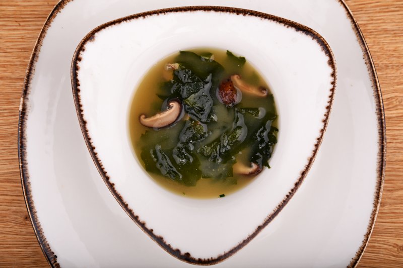 Miso soup with shiitake mushroom
